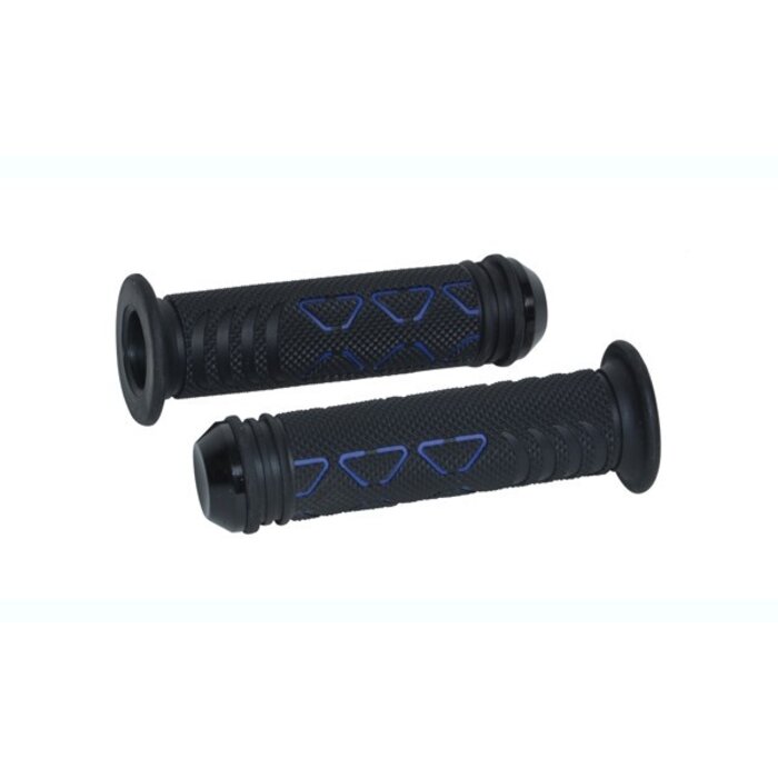 DMP DMP handvatset - Bar end - Universeel - Zip - Sprint style + - Zwart/blauw