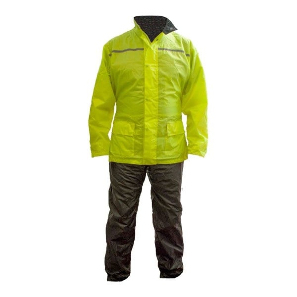 kleding regenpak S zwart/geel lem