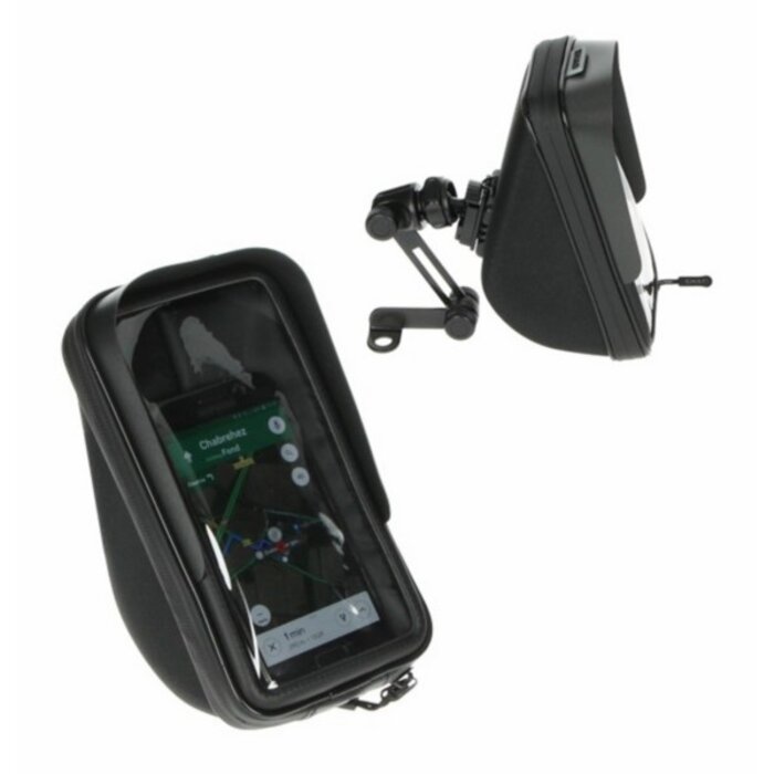 houder telefoon waterdicht spiegelbevestiging met opbergbakje shad 6.6 inch shad