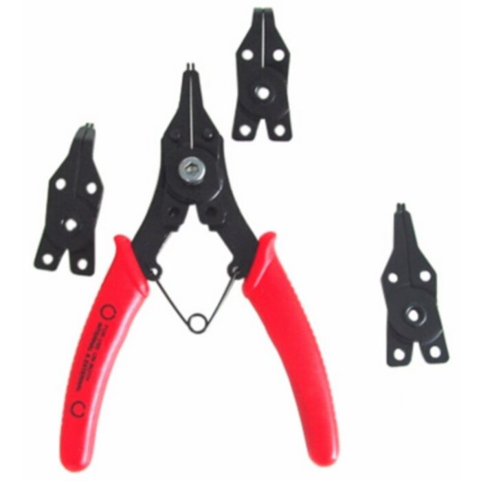 gereedschap borgveertang + 4 koppen