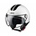 LEM helm demi-jet coolmax - Glossy roger - Maat XS - 53/54 - Wit/zwart
