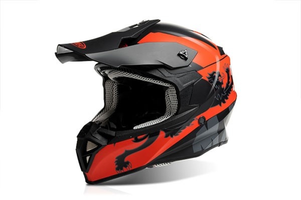 Malossi helm cross HM2 M 57/58 zwart mat