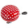 Fietsbel Ding-Dong M-Wave ø80mm - ladybird red