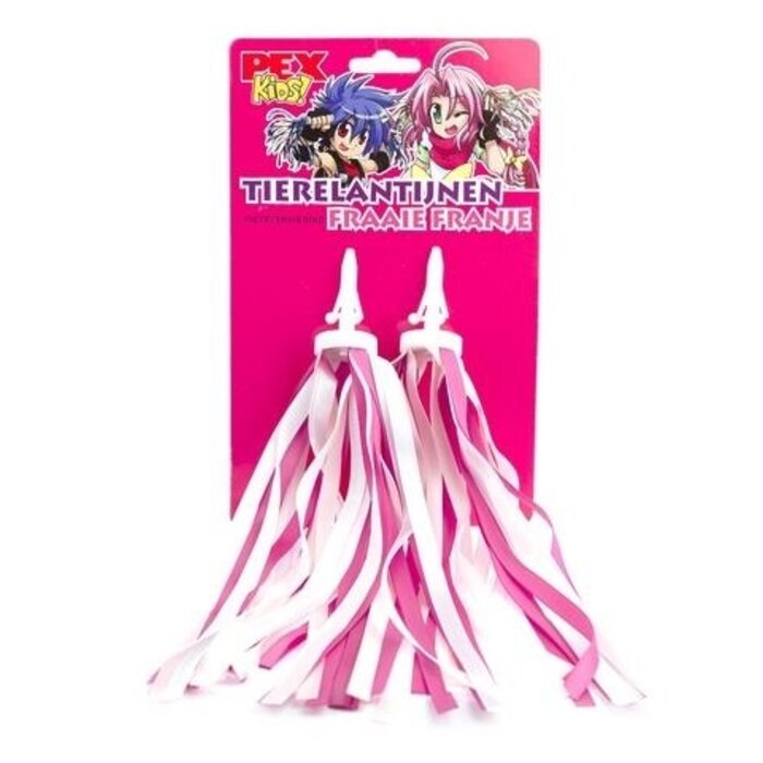Handvatstreamers PexKids - lichtroze / donkerroze / satijn