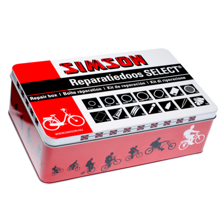 SIMSON Bewaarblik Simson - leeg blik van 22 cm x 14 cm x 7 cm