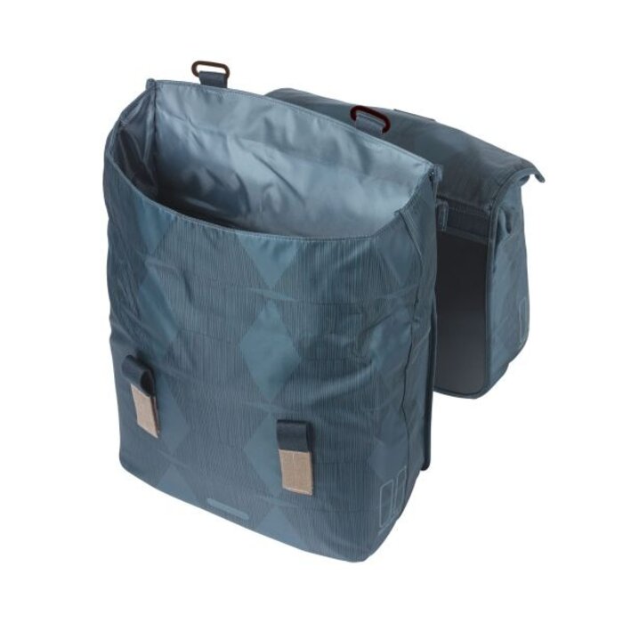 Basil Dubbele fietstas Basil Elegance met MIK-systeem 40-49 liter 42,5 x 38 x 16 cm - estate blue