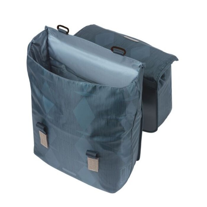 Basil Dubbele fietstas Basil Elegance 40-49 liter 40 x 38 x 16 cm - estate blue