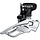 Shimano Voorderailleur - 3 x 10-speed - Deore FD-T6000 Down swing - Met hoge klem - 44-48T - Zwart