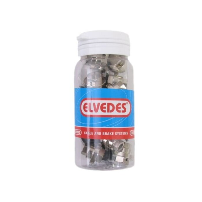 Elvedes Schroefnippels met E-caps Elvedes rollerbrake BR-IM81/80/55/45 - messing (15 stuks)