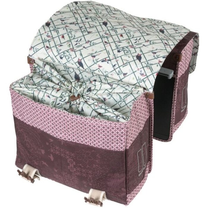 Basil Dubbele fietstas Basil Bohème MIK 35 liter 37 x 15 x 37 cm - rood