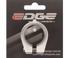 Edge Zadelpenklem Edge ø31.8 aluminium met inbusbout - zilver