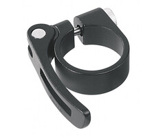 Ergotec Zadelpenklem 34,9 met snelspanner zwart