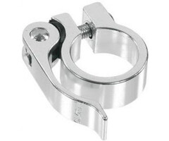Ergotec Zadelpenklem SCQ-030 ø34,9 aluminium met snelspanner - zilver