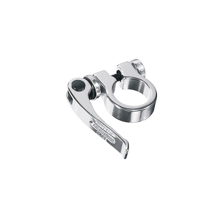 Ergotec Zadelpenklem Ergotec SCQ-050 ø34.9 met snelspanner - zilver