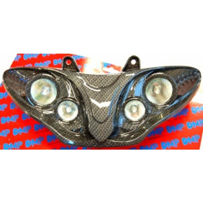 DMP koplampunit halogeen hus/run carbon new print DMP