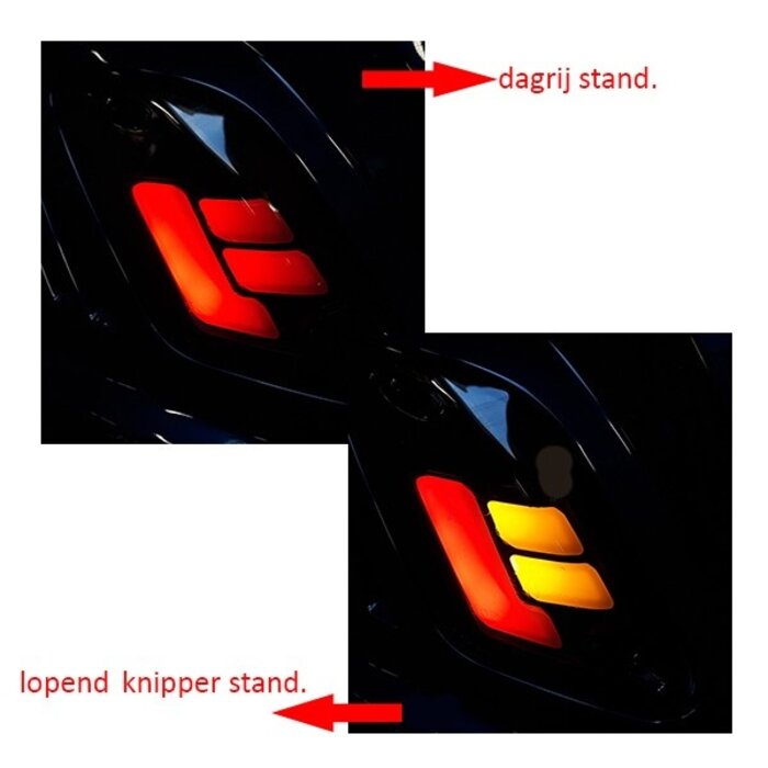 DMP knipperlichtset led matrix euro-4 fiddle 2 helder achter DMP