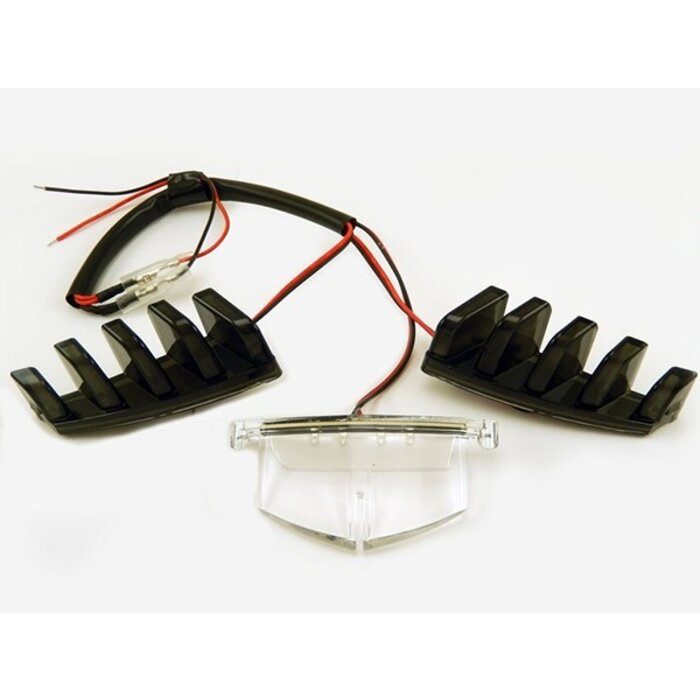 led verlichting voorscherm boven E-keur zip sp/zip2000 smoke->transparant Power1 3-delig