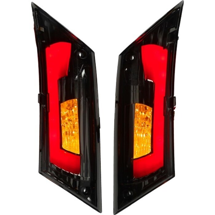 Power1 knipperlichtset led matrix E-Keur tube EVO-2 zip2000 titanium achter Power1