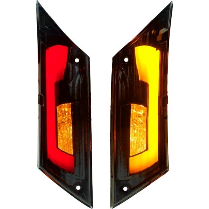 Power1 knipperlichtset led matrix EVO-3 zip2000 titanium achter Power1