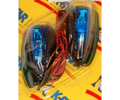 led verlichting 12v universeel carbon/blauw DMP 2pcs=op=op