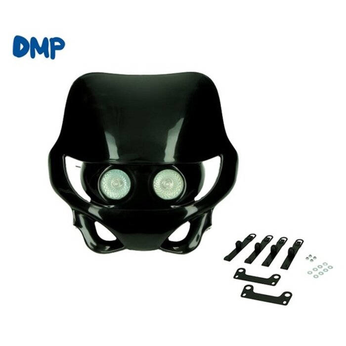 DMP DMP Dubbele koplamp - Met zwarte spoiler - Halogeen - Past op OTR/SM