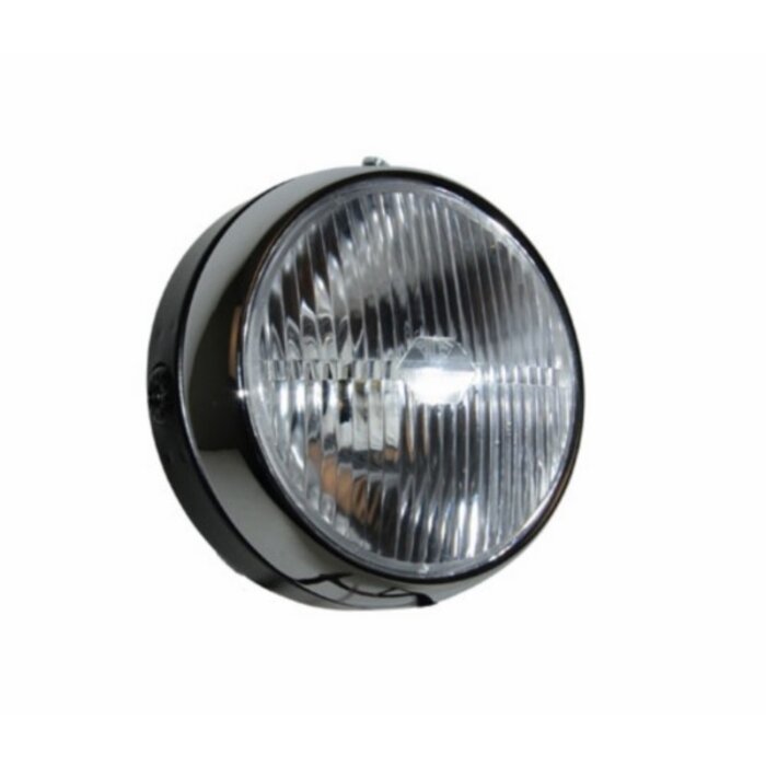 GUIA Guia koplamp rond (made in EU) - Maat 145mm - Zwart/chroom