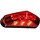 DMP Achterlicht - 6 Leds - Voor bromfiets/scooter - Rood glas - 84mm - Universeel