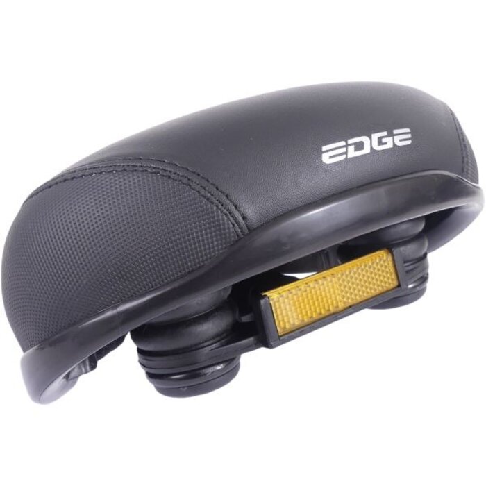 Edge Fietszadel Edge City Protect - Zwart - met hoekbescherming