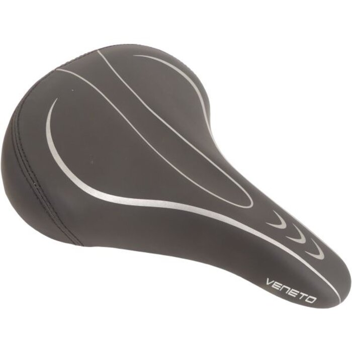 Edge Fietszadel Edge Veneto incl. oppakbeugel en achterlicht - zwart