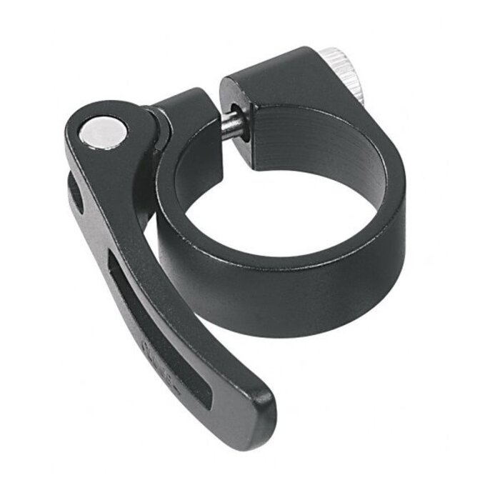 Ergotec Zadelpenklem Ergotec SCQ-080 ø28.6 aluminium met snelspanner - zwart