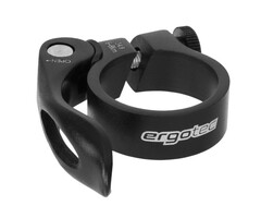 Ergotec Zadelpenklem Ergotec SCQ-0100 ø31,8 aluminium met snelspanner - zwart