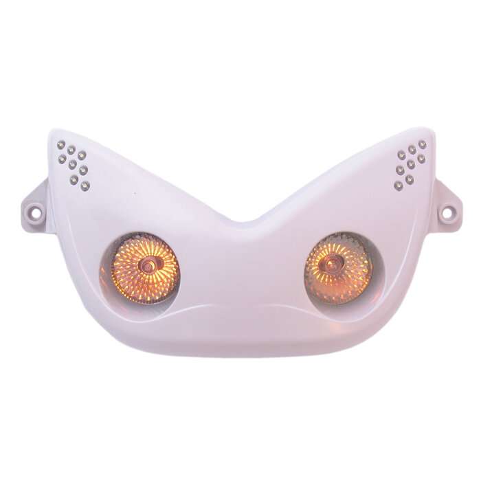 Edge Koplamp Edge Yamaha Aerox / MBK Nitro halogeen met 8 LED's - wit
