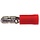 Kabelschoen kogelconnector mannelijk 4 mm - rood (100 stuks)