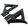 Edge Voorspatbord beugelset - Peugeot Vivacity - Tot bj.2008 - Zwart metallic
