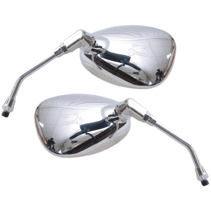 Edge Edge Spiegelset - China - Scooter - Grand retro - Chroom