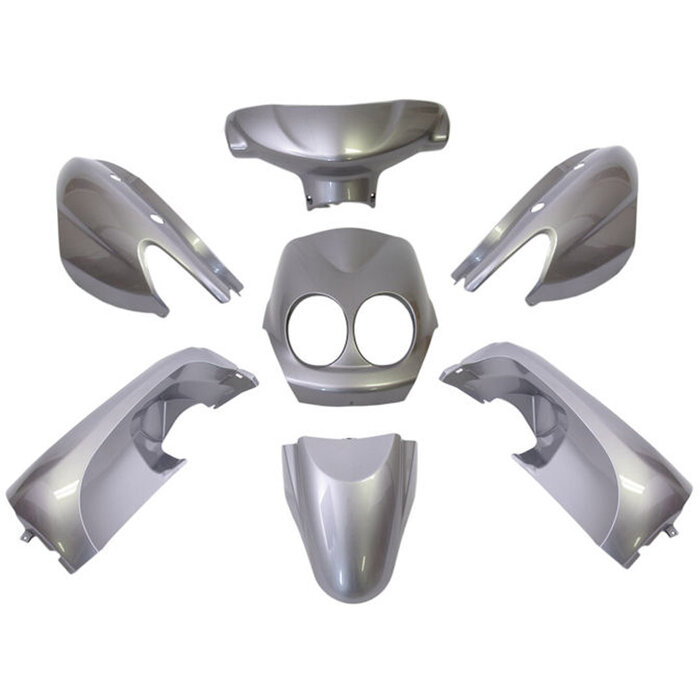 Edge Plaatset Yamaha neo's vanaf bj. 2008  2 takt en 4 takt model 9 delig zilver metallic