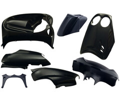 Edge Plaatset Yamaha Neo's van bj. 2002 tot 2008 digitale cockpit 7 delig zwart metallic