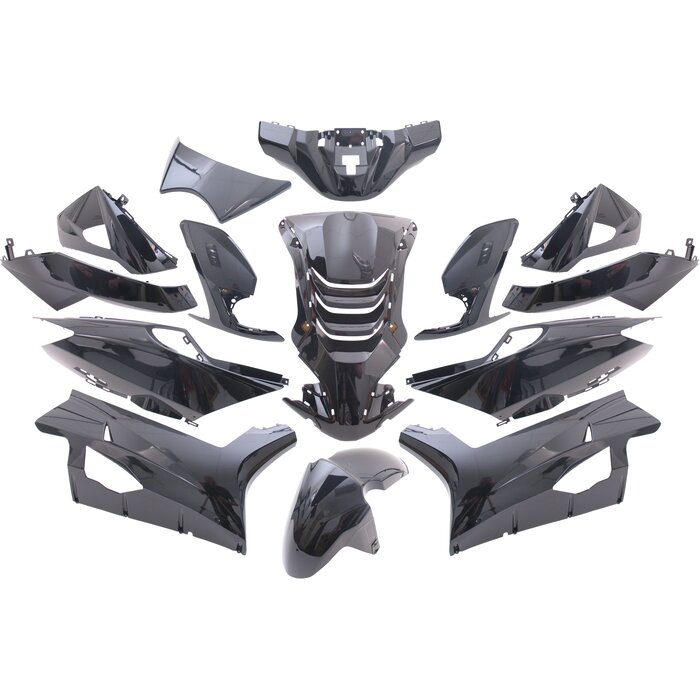 Edge Plaatset Peugeot Speedfight 4 14 delig zwart metallic