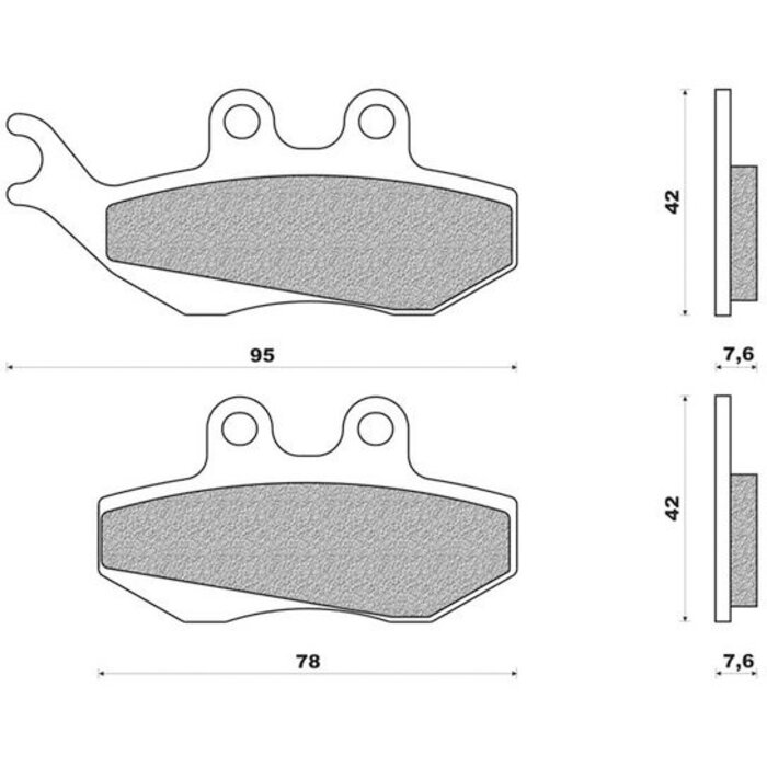 Remblokset Newfren FD0281 Generic Trigger / Toxic Voor
