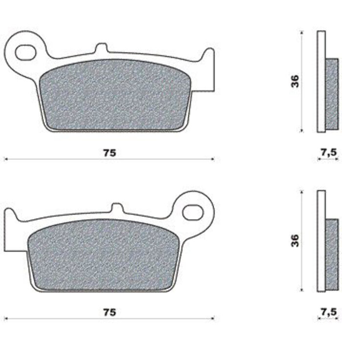 Remblokset Newfren FD0178 Peugeot Zenith 40km/u  Voor