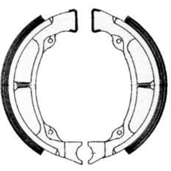 New Fren Remsegment Newfren GF1196 Suzuki TS-X Achter