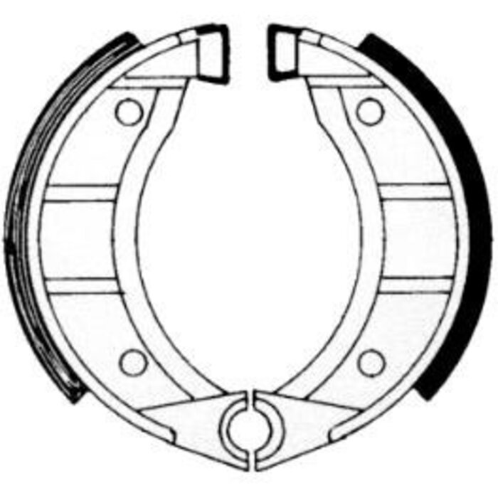 New Fren Remsegment Newfren GF0151 Piaggio Ciao, Si ø90mm Voor  (Spaakwiel)