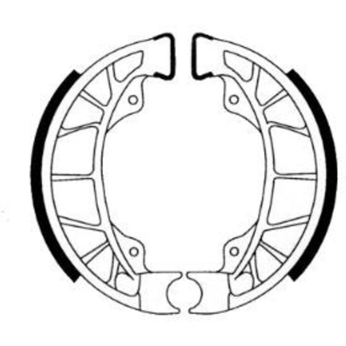 Remsegmentset Newfren GF0261 Vespa LX-50 Achter, Piaggio Skipper, Hexagon-125