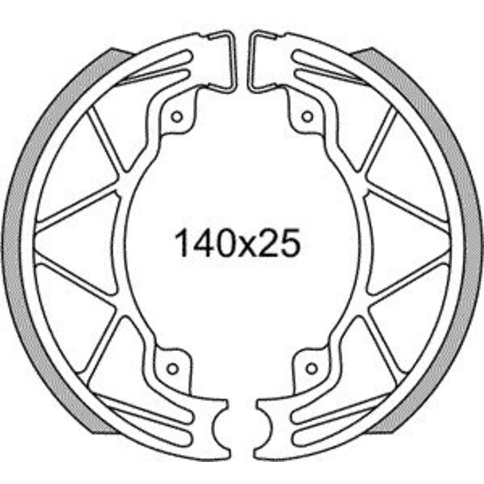 Remsegmentet Newfren GF0268 Piaggio Runner, Hexagon-125/180
