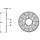 Remschijf IGM Beta RK6/MH Furia voor bj. 1997 achter 180x60x4mm