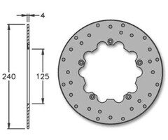 Sigma Remschijf IGM Gilera DNA 50/125cc voorrem 240x125x4mm
