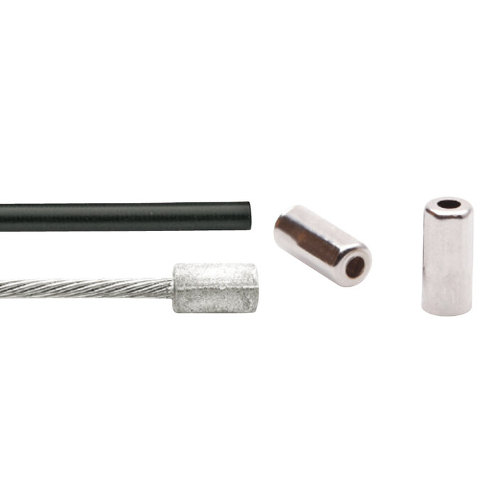 Elvedes Gaskabel Elvedes universeel 1700mm / 2250mm verzinkt - zwart (op kaart)