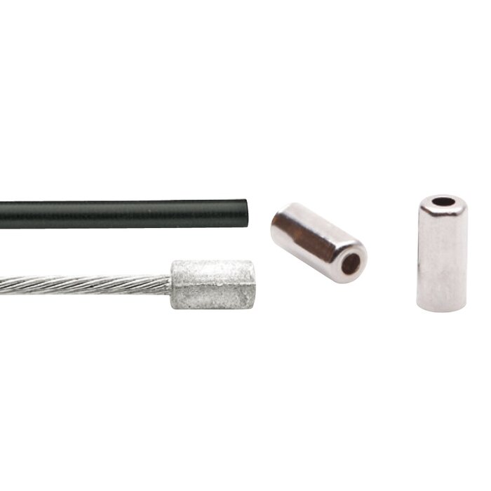 Elvedes Gaskabel elvedes lang teflon 2.25m binnen+buiten 49 draads zwart