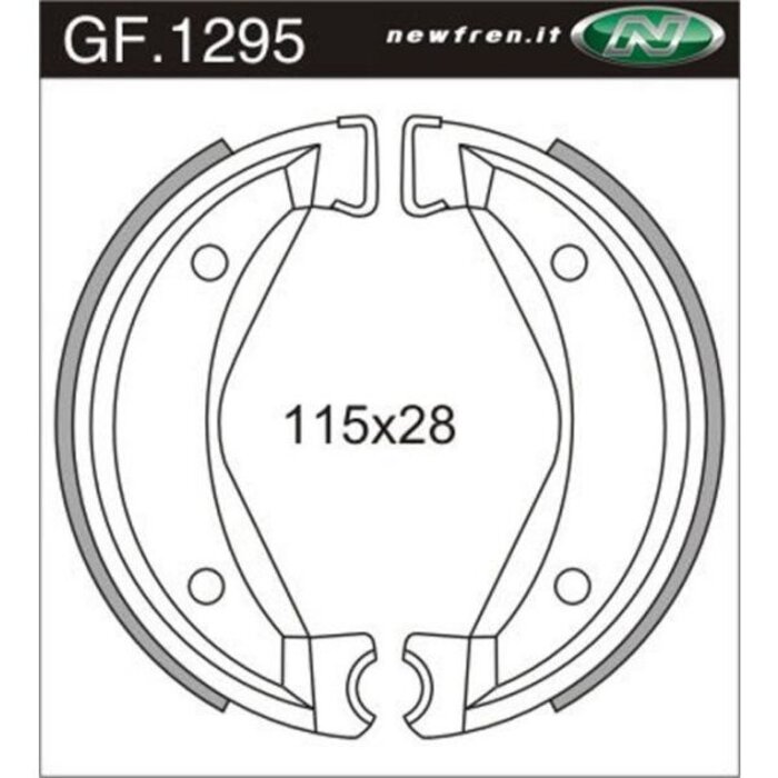 New Fren Remsegmentset Newfren GF1295 Zundapp velocita