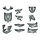 DMP plaatwerkset  - Nardo - Glans grey - Grijs - Aerox - 11-delig